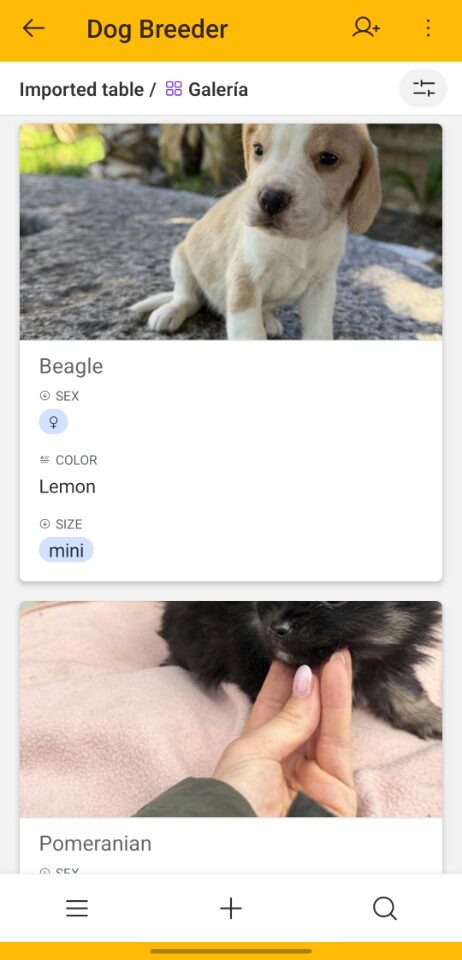 airtable gallery sample - breederstack